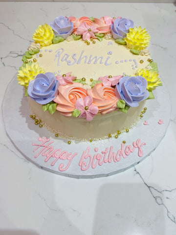 PASTEL FLOWERS SPRING CAKE