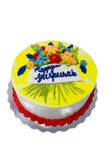 GURUPURABH FLOWER CAKE