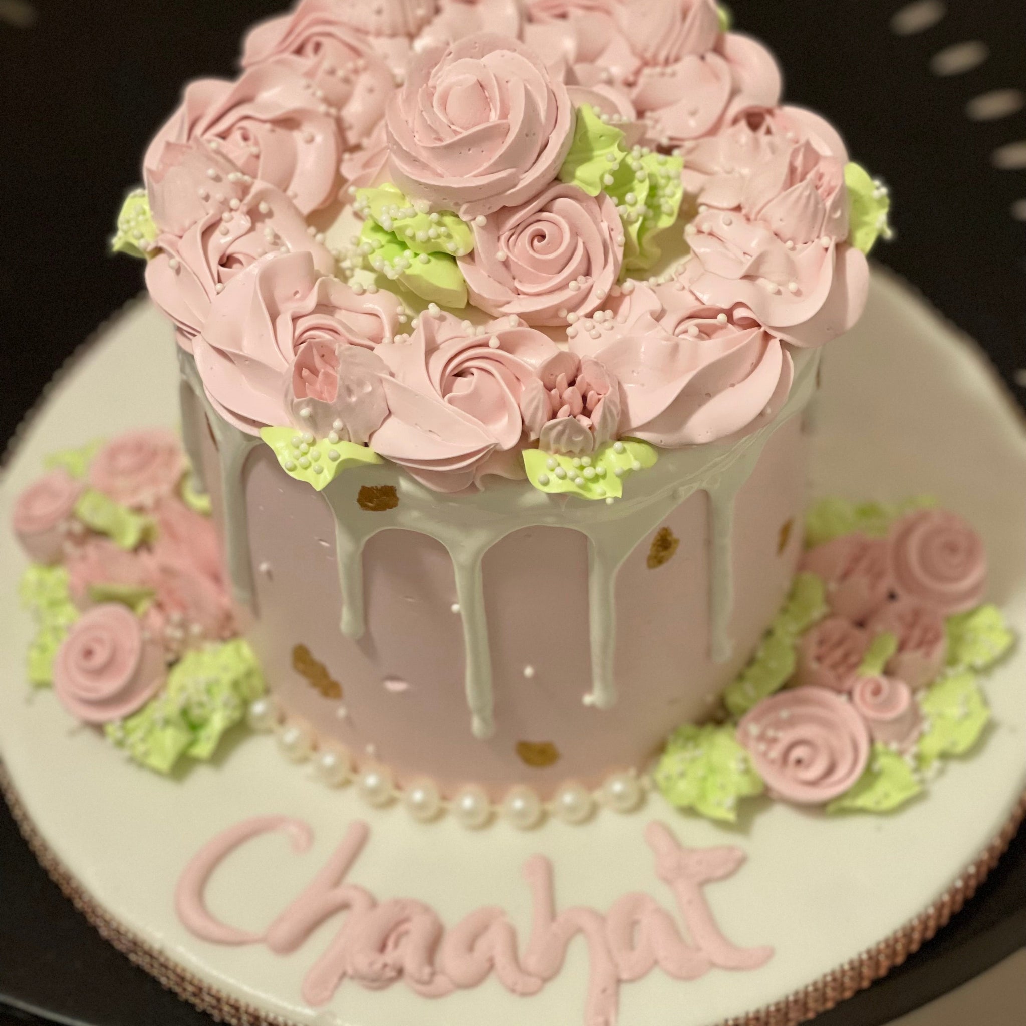 CHAAHAT ROSE GOLD BIRTHDAY CAKE