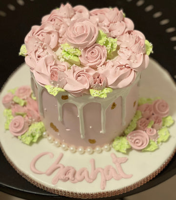 CHAAHAT ROSE GOLD BIRTHDAY CAKE