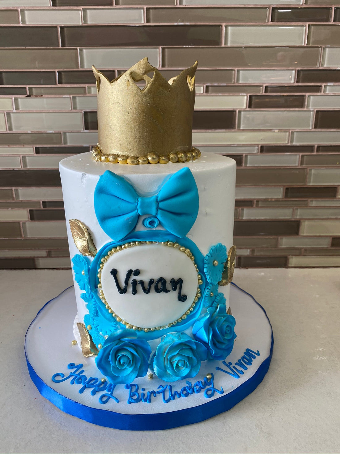 Ryka Fondant Birthday Cake