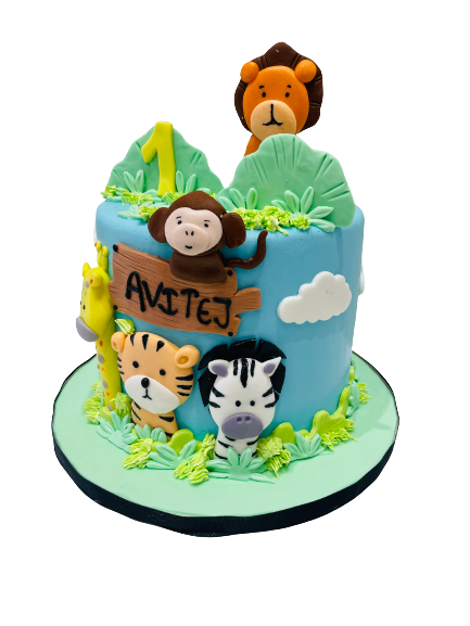 AVITEJ JUNGLE FONDANT CAKE