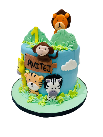 AVITEJ JUNGLE FONDANT CAKE