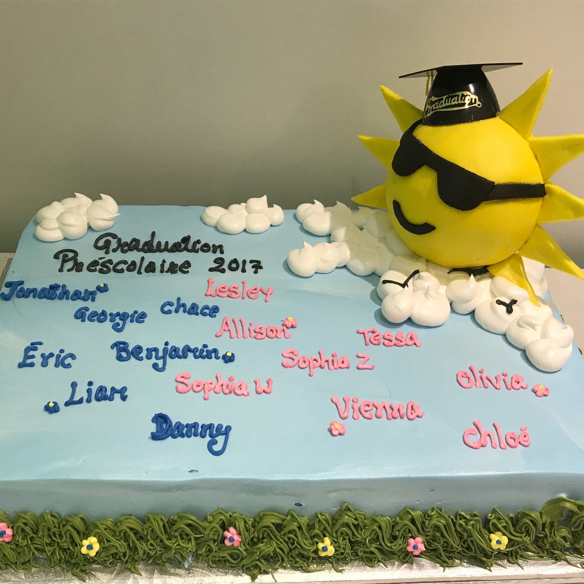 Sunshine Graduation Cake