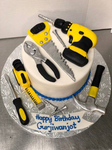 Tools birthday Fondant Cake