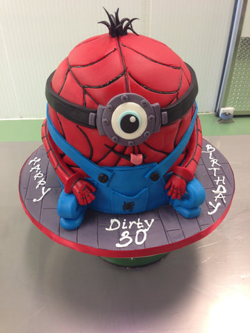 Spiderman Minion Molded cake