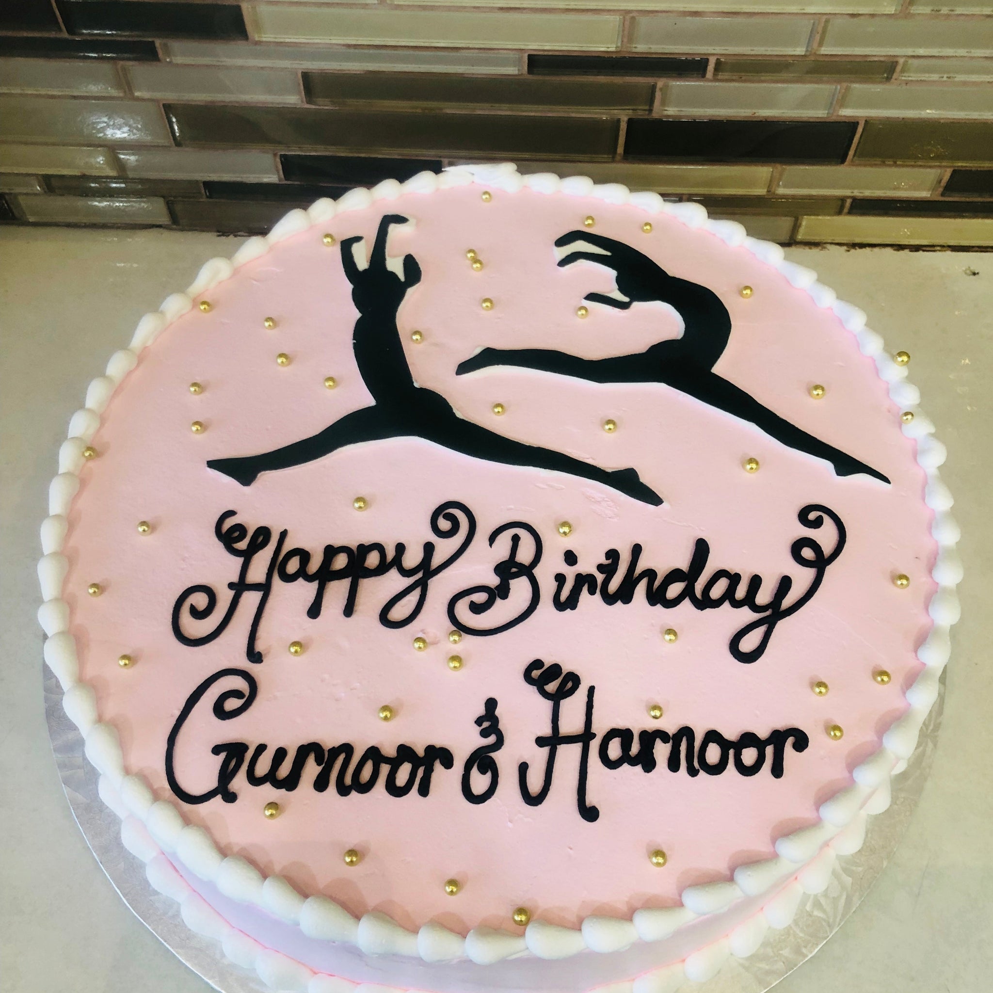 Gymnast Photo Cake