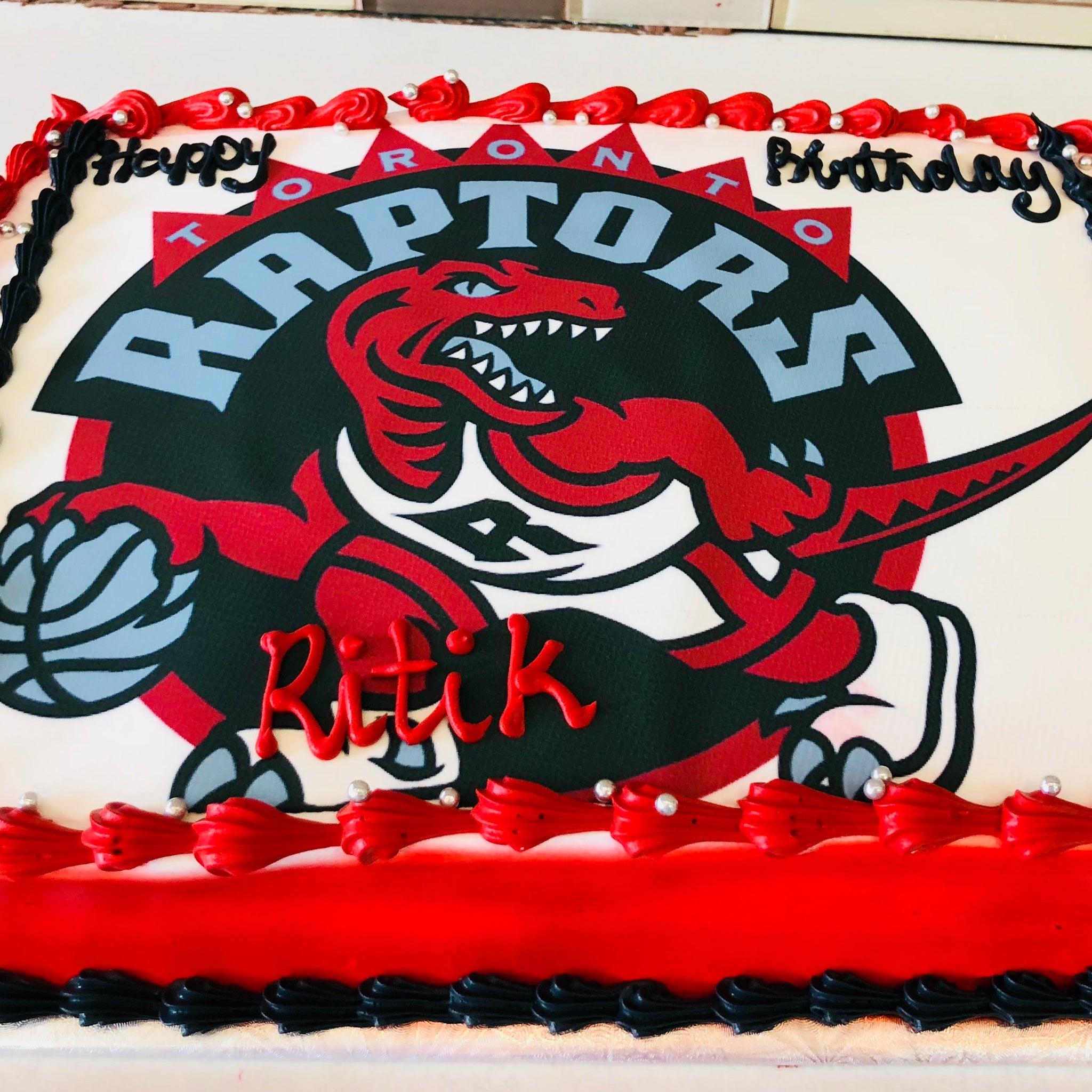 Raptors  Photo cake