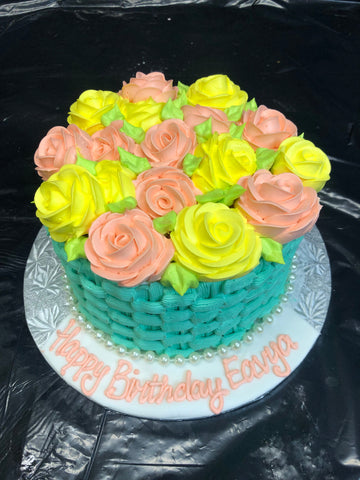 Eavya Basket Birthday cake