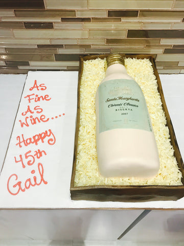 Gail Wine bottle Cake