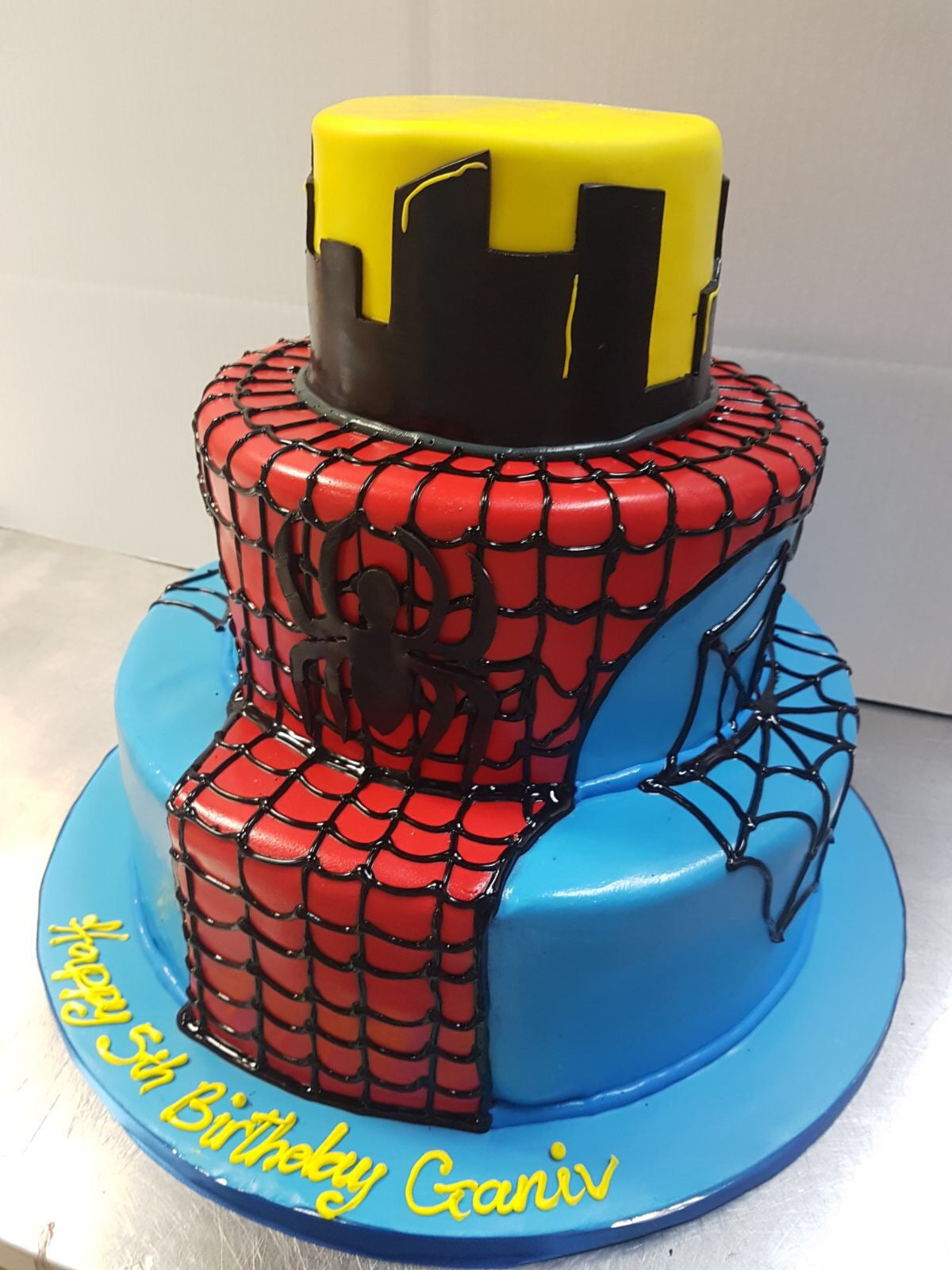Spiderman Fondant Cake