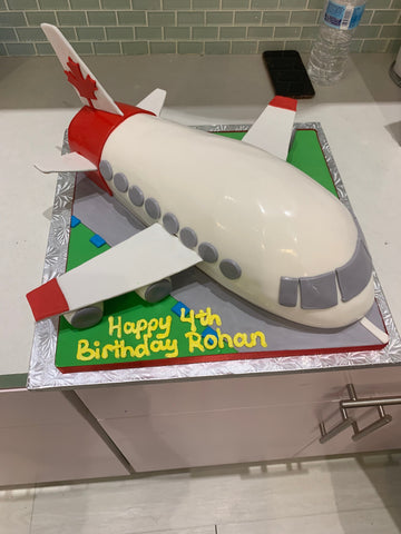 Aeroplane Fondant cake