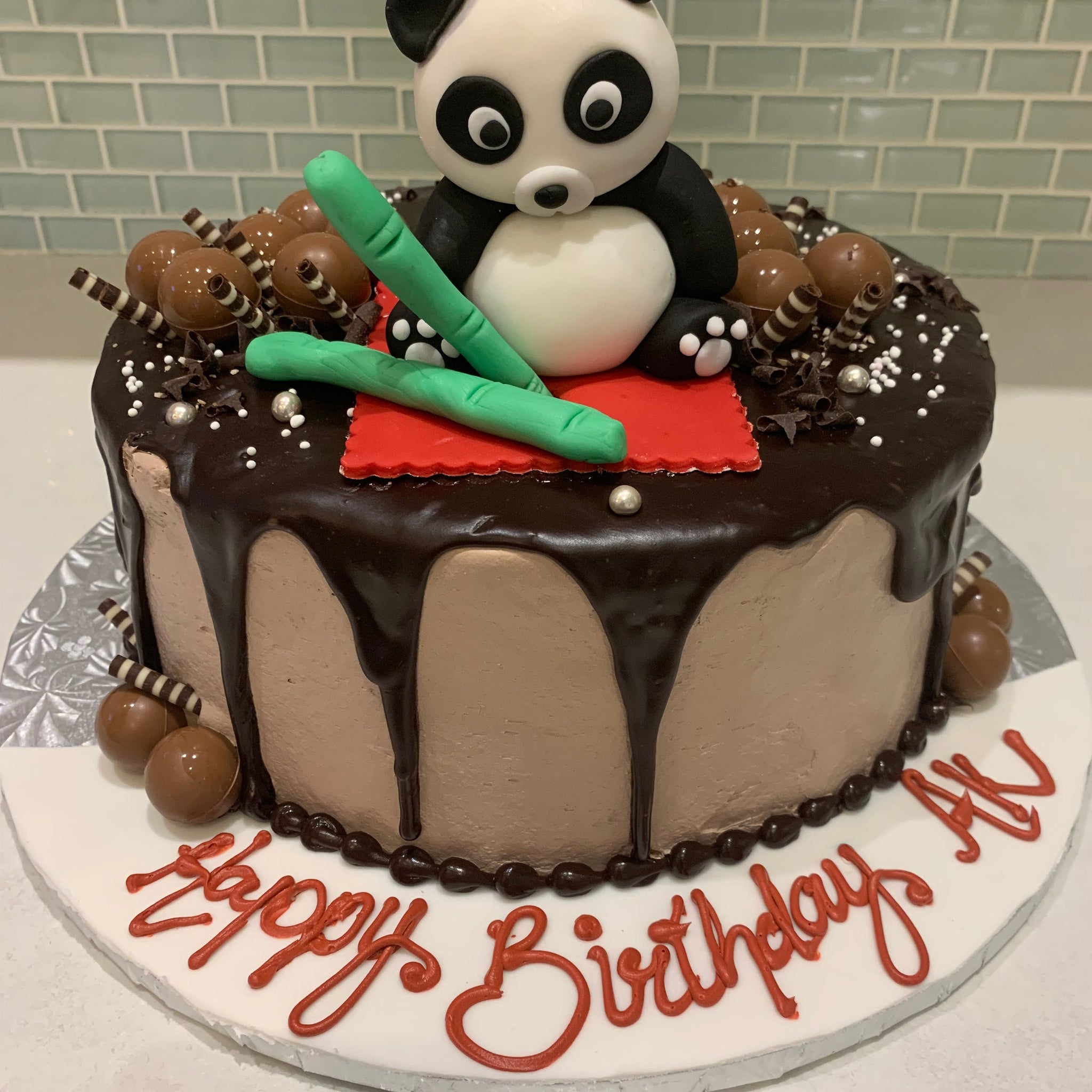 PANDA CHOCOLATE BIRTHDAY CAKE
