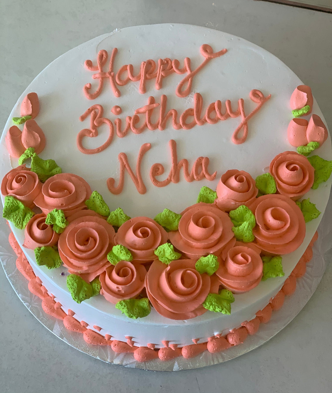 NEHA ORANGE FLOWER CAKE