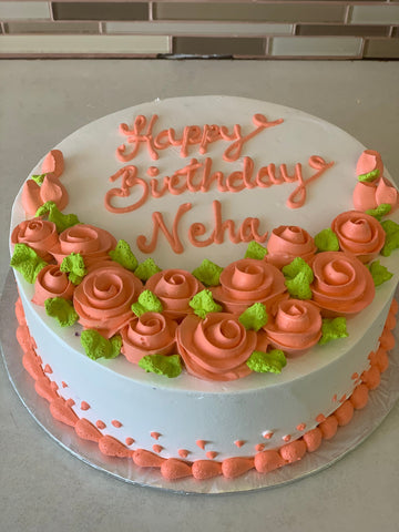 NEHA ORANGE FLOWER CAKE