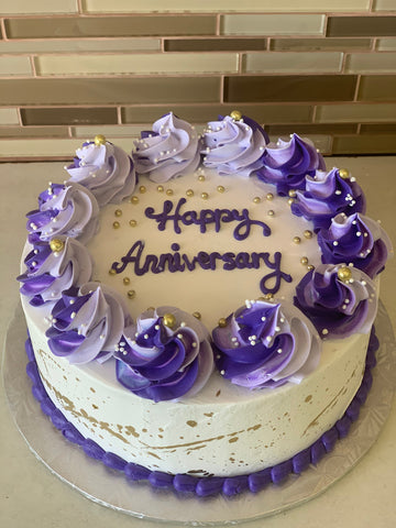 PURPLE ROSETTE CAKE