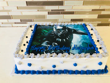 Black Panther Photo Cake