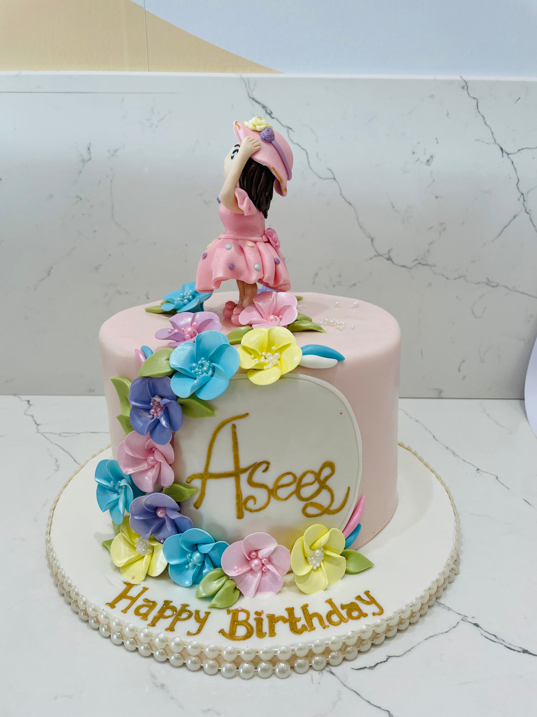 ASEES DOLL FONDANT CAKE