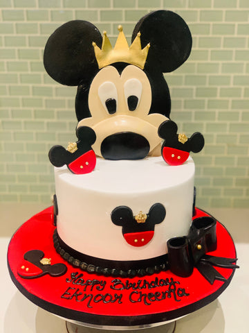 Eknoor Mickey- Minnie Birthday Cake