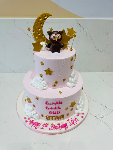 ISHVI OWL CREAM CAKE