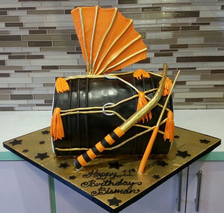 Dhol molded cake