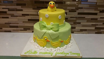 Duckies fondant cake