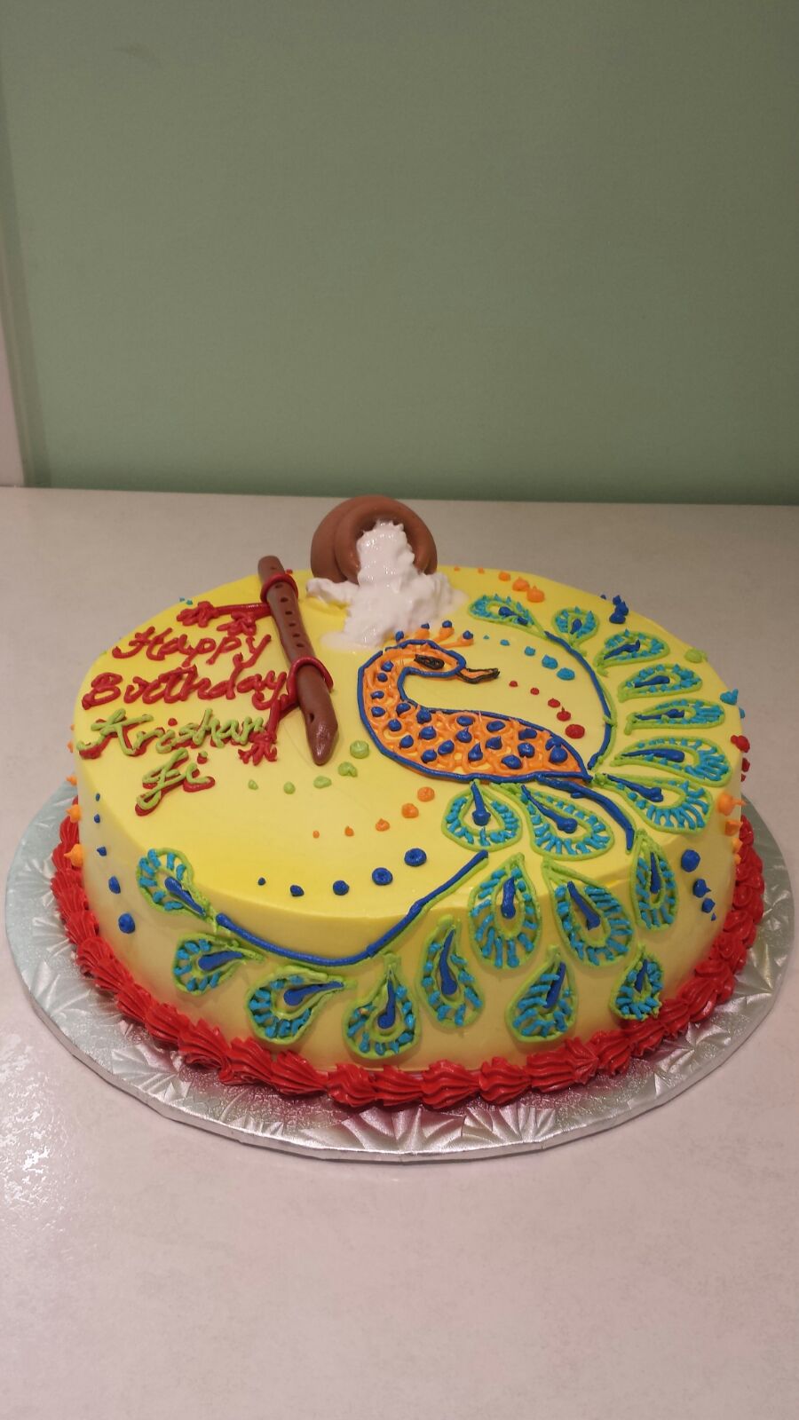 Peacock Birthday Cake