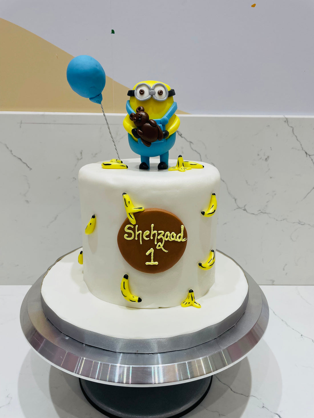 SHEHZAAD MINION FONDANT CAKE