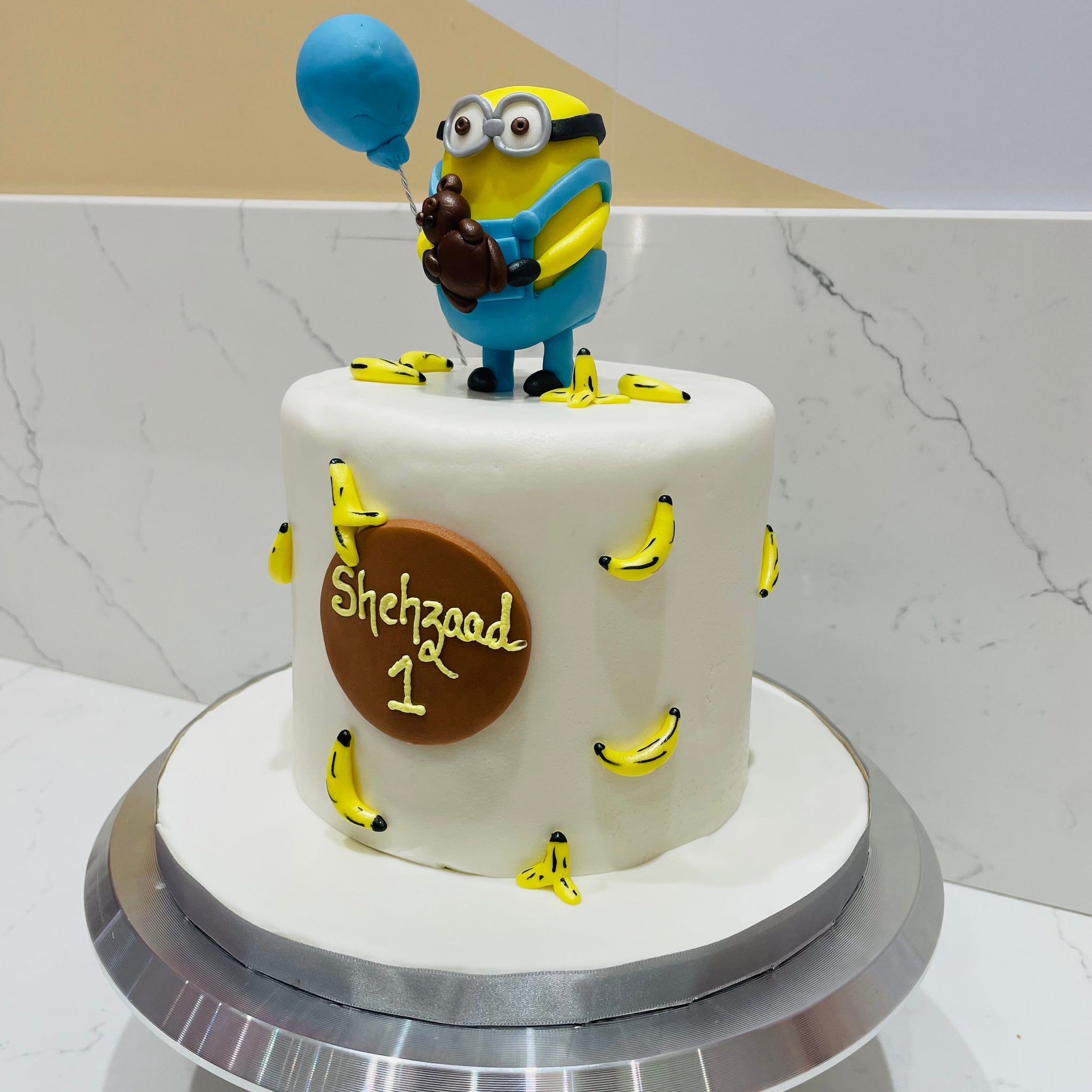 SHEHZAAD MINION FONDANT CAKE