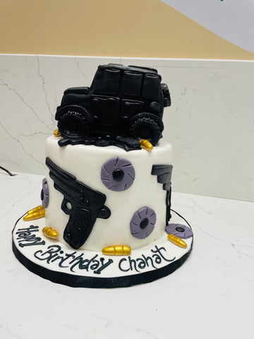 CHAHAT JEEP FONDANT CAKE