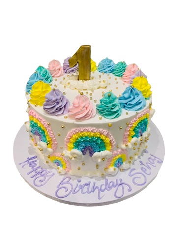 SEHAJ RAINBOW BIRTHDAY CAKE