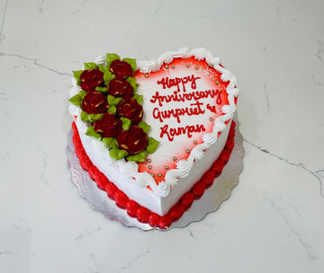 RAMAN RED FLOWER CAKE