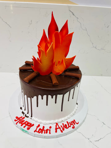 CHOCO DRIPPING LOHRI CAKE