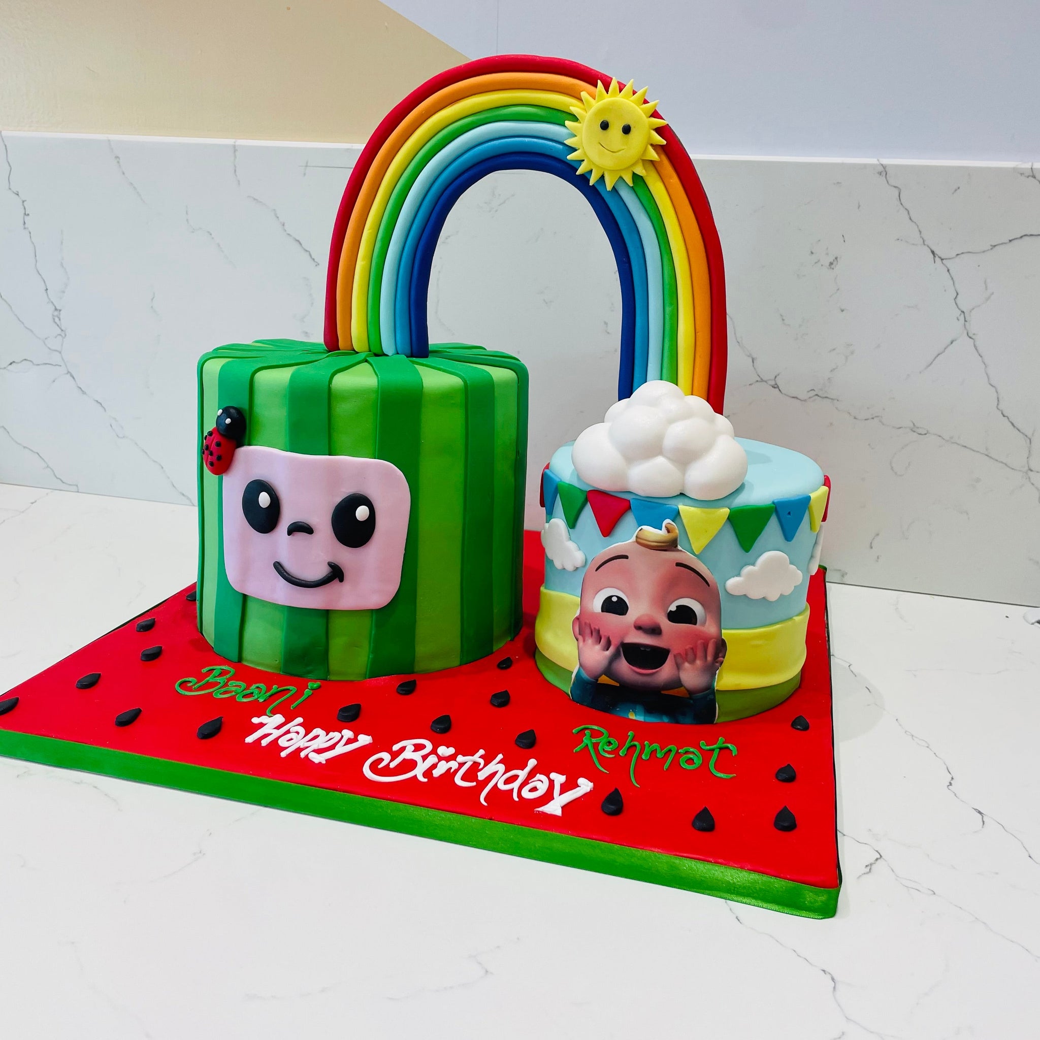 BAANI & REHMAT COCOMELON CAKE