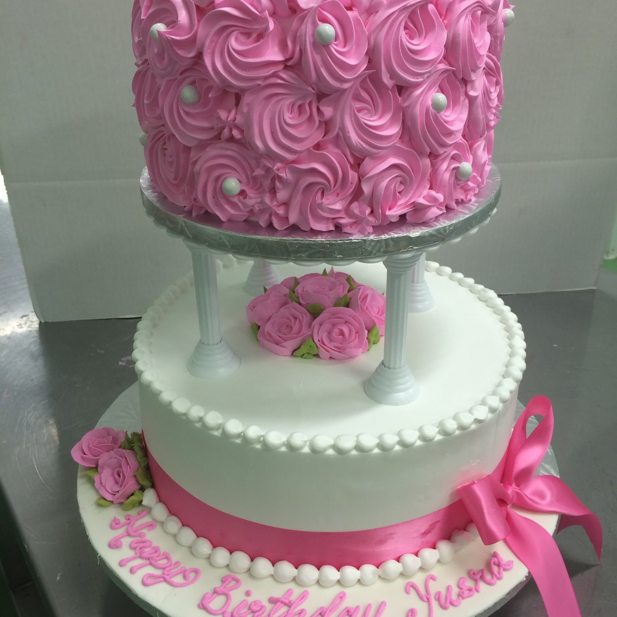 Yusra Tiered birthday Cake