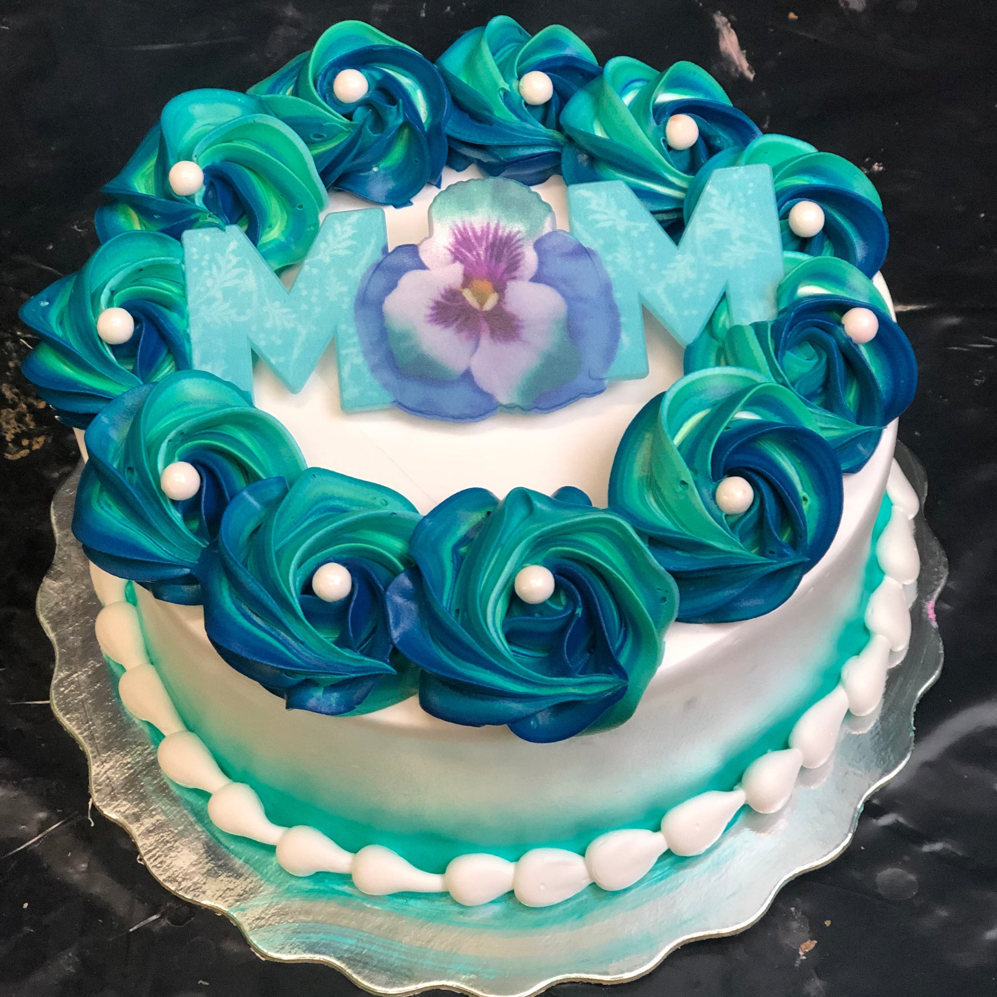 Peacock mothers day cake