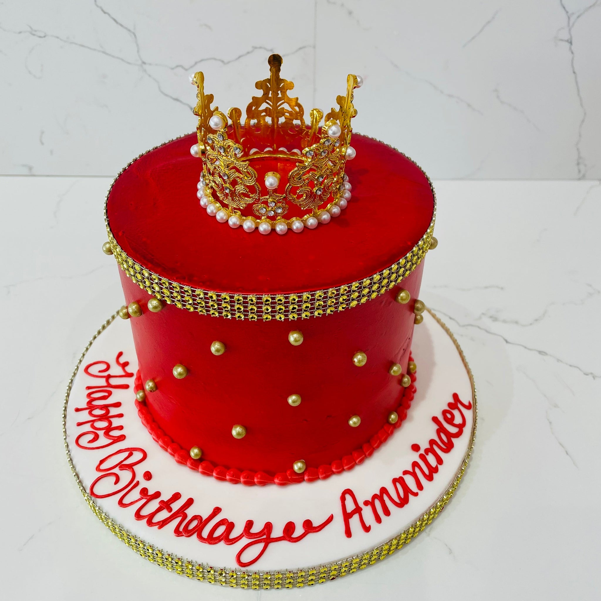 RED CROWN CAKE