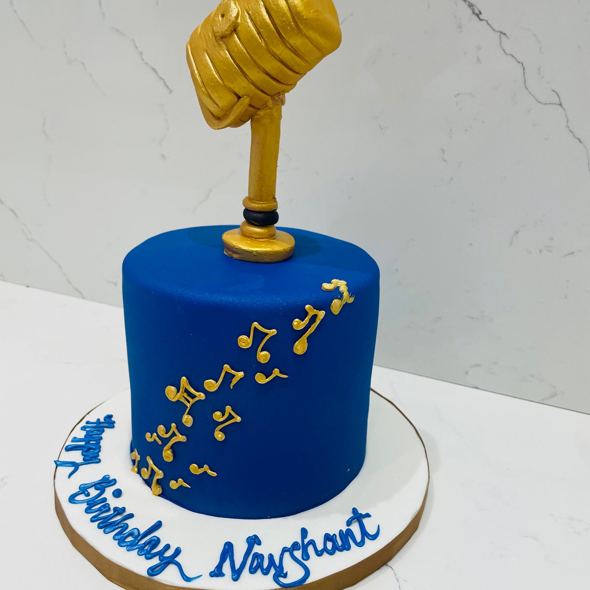 NAVSHANT MIC THEME FONDANT CAKE