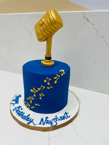 NAVSHANT MIC THEME FONDANT CAKE