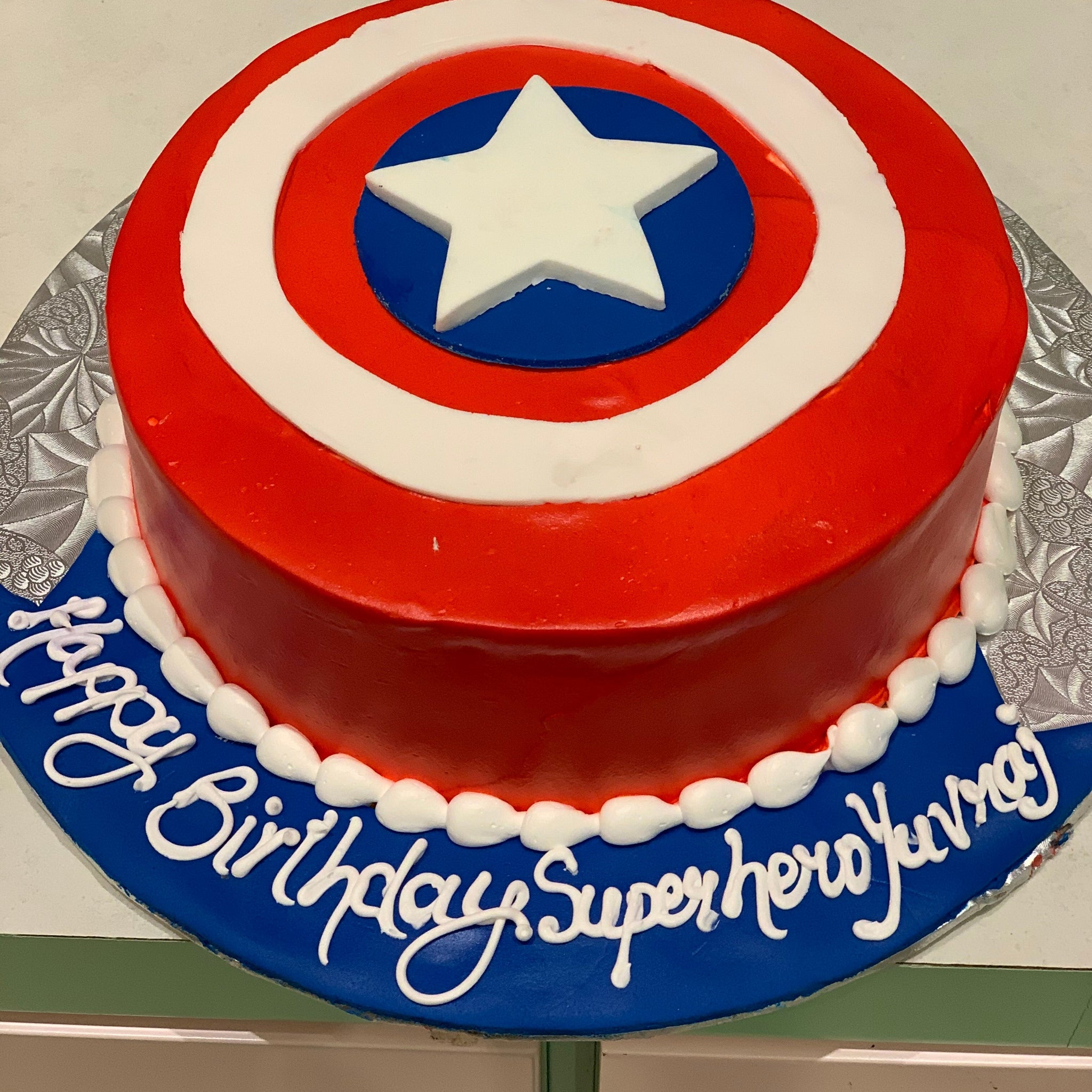 Wonder Woman Logo Cake