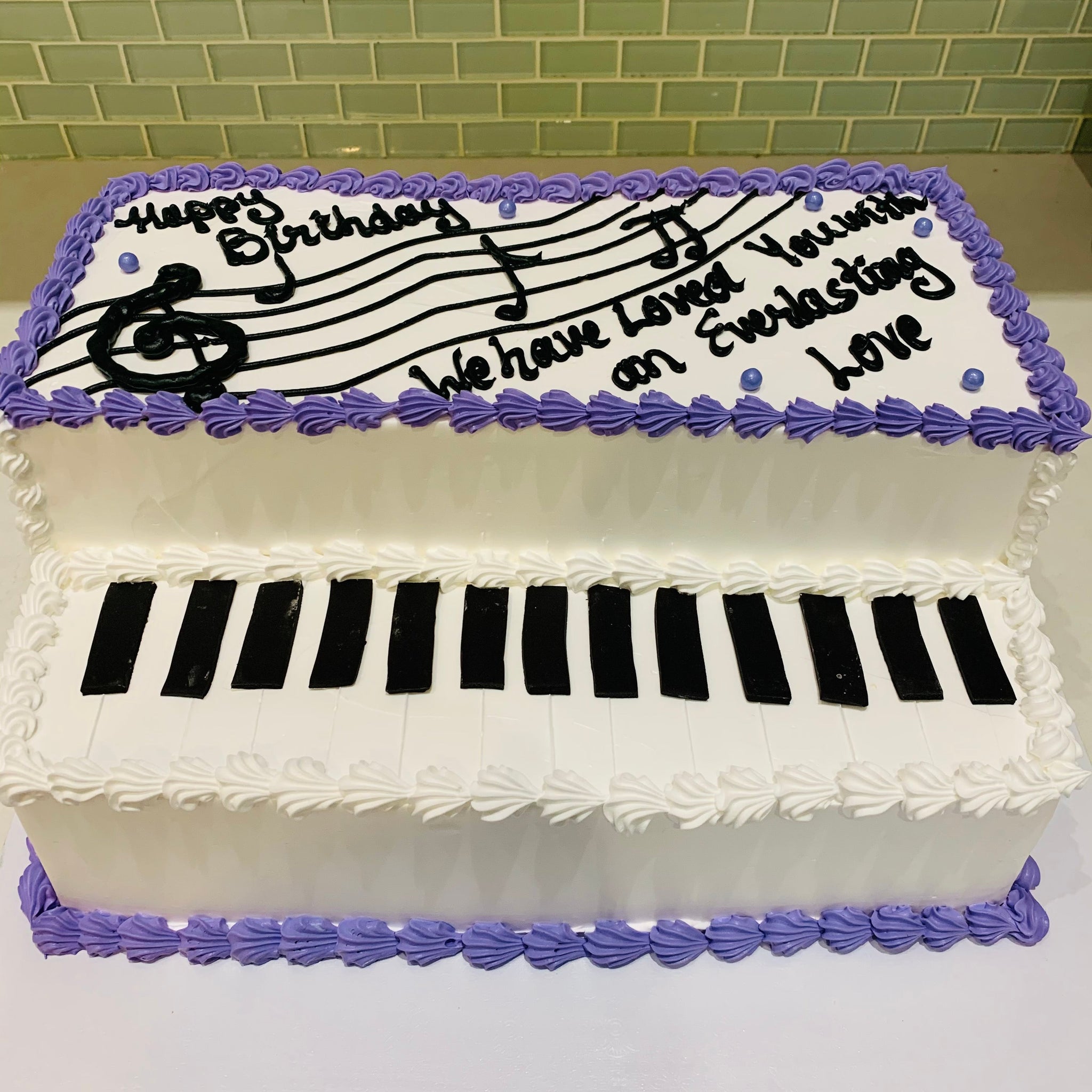 Piano Birthday Cake