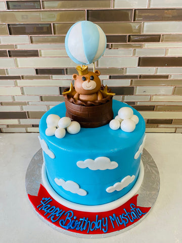 MUSTAFA HOT AIR BALLOON FONDANT CAKE