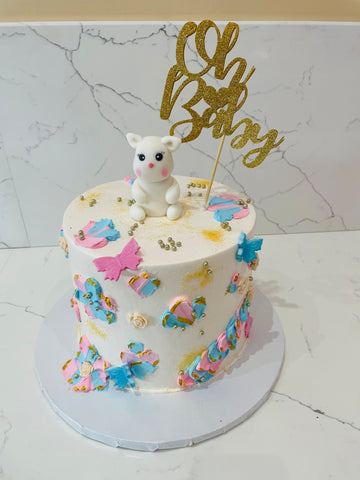 OH BABY BUNNY BABY SHOWER CAKE