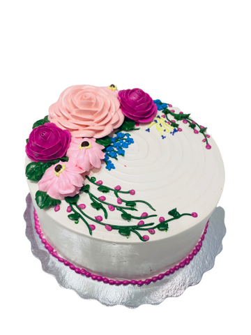 Jessica Cream Flower Cake