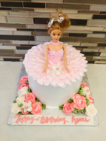 ASEES BARBIE DOLL CAKE