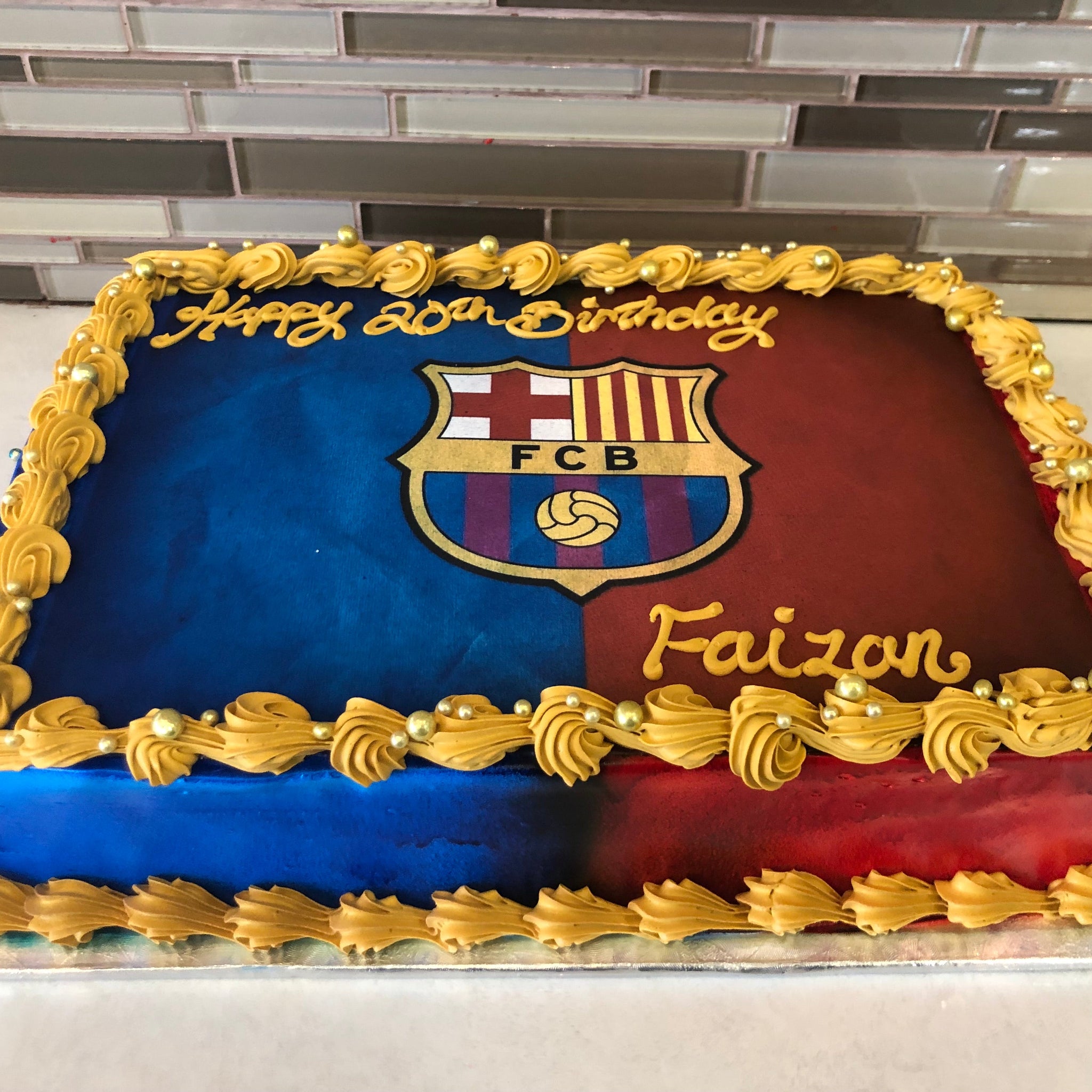 FCB PHOTO CAKE