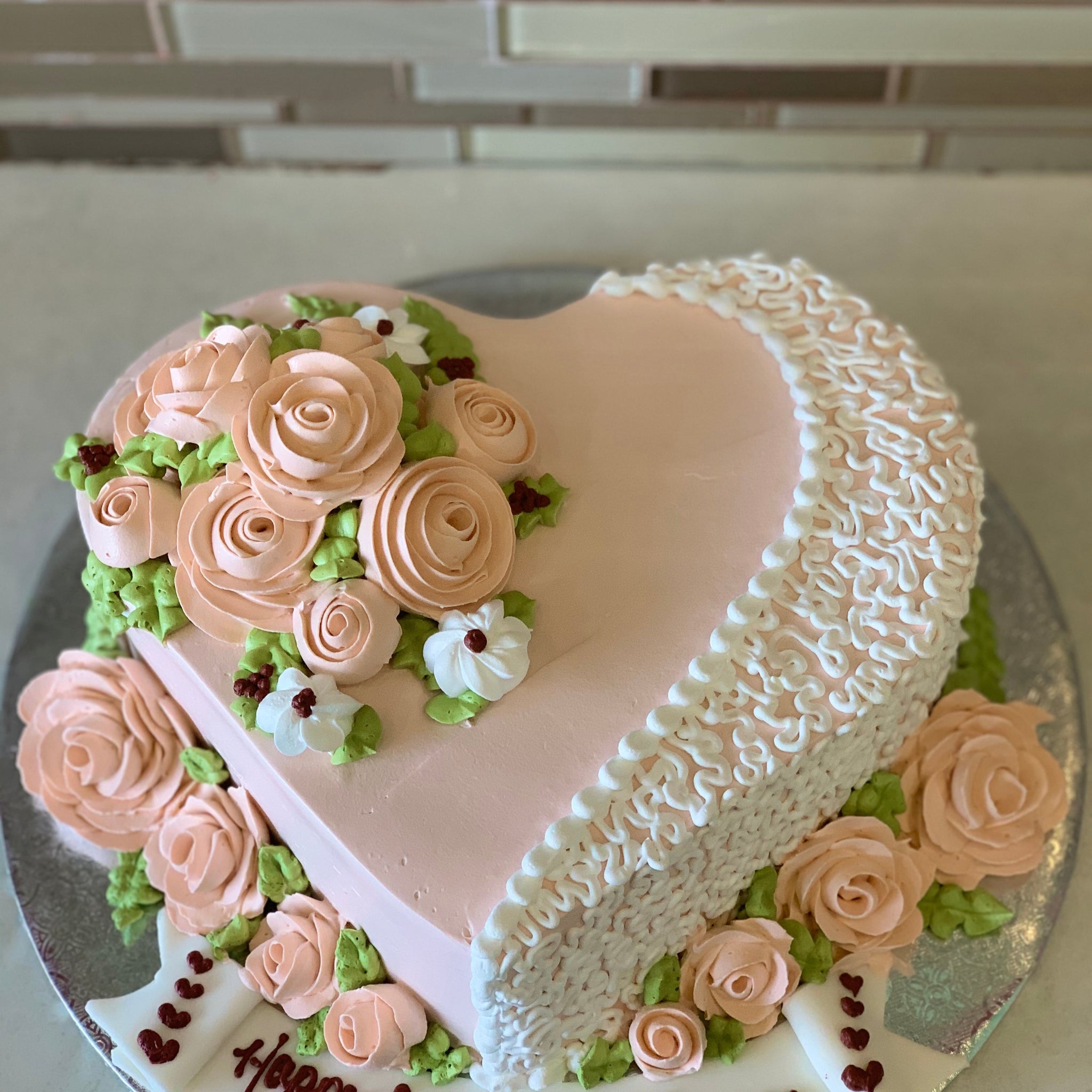 GAGAN HEART BIRTHDAY CAKE