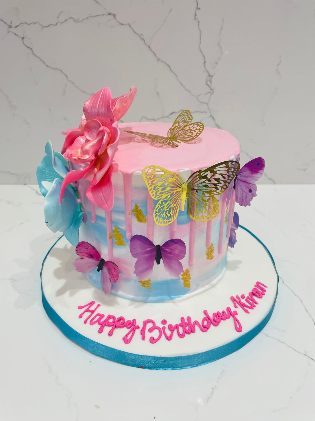 BUTTERFLY SPRING THEME CAKE