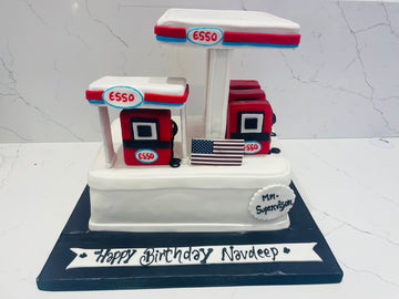 ESSO GAS STATION CAKE