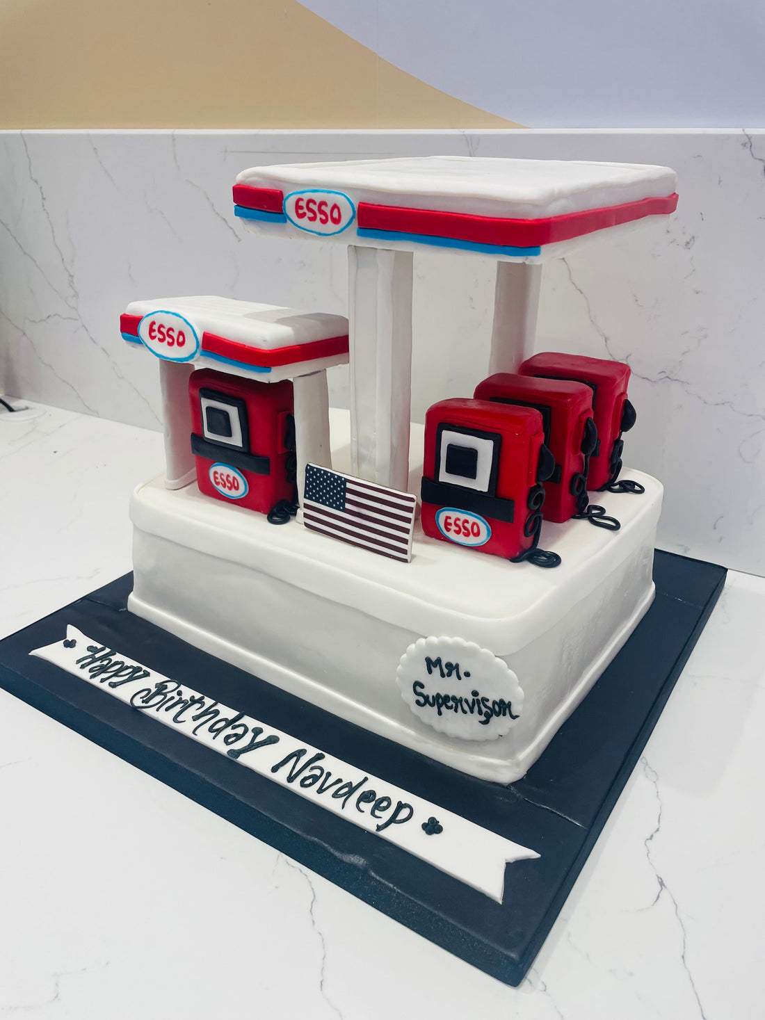 ESSO GAS STATION CAKE